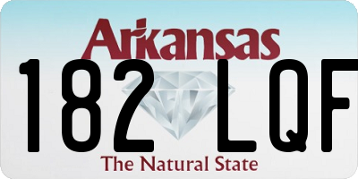 AR license plate 182LQF