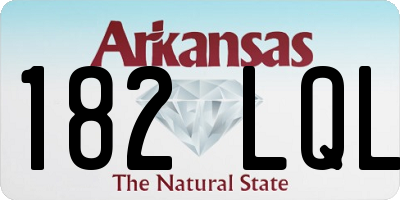 AR license plate 182LQL