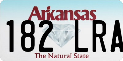 AR license plate 182LRA