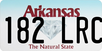 AR license plate 182LRC