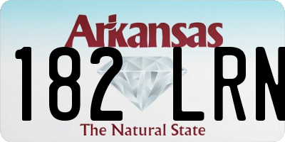 AR license plate 182LRN