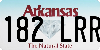 AR license plate 182LRR