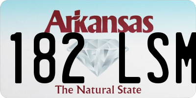 AR license plate 182LSM