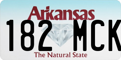 AR license plate 182MCK