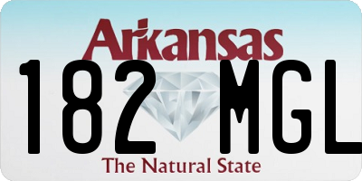 AR license plate 182MGL