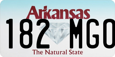 AR license plate 182MGO
