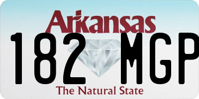 AR license plate 182MGP