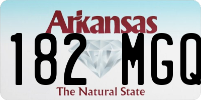 AR license plate 182MGQ