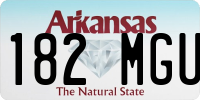 AR license plate 182MGU