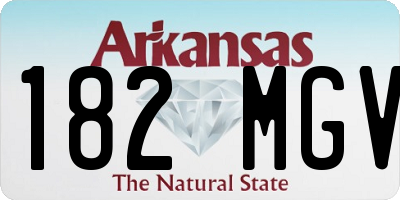 AR license plate 182MGV