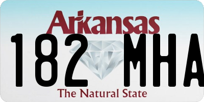 AR license plate 182MHA