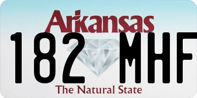 AR license plate 182MHF