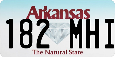 AR license plate 182MHI