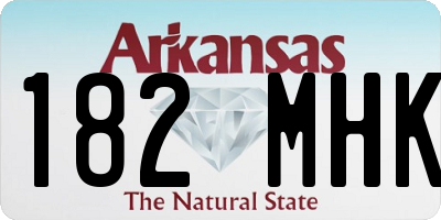 AR license plate 182MHK