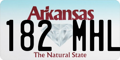 AR license plate 182MHL