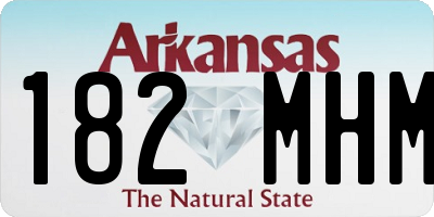 AR license plate 182MHM