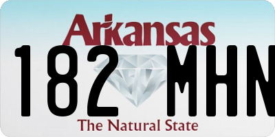 AR license plate 182MHN