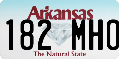 AR license plate 182MHO