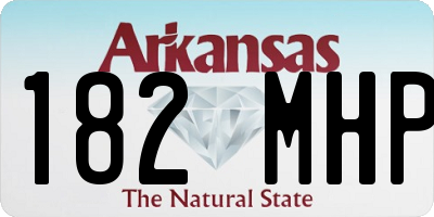 AR license plate 182MHP