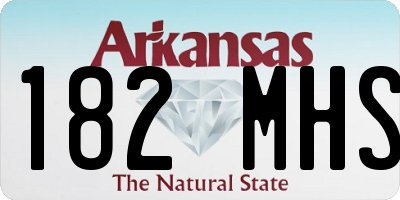AR license plate 182MHS