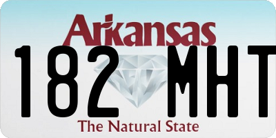 AR license plate 182MHT