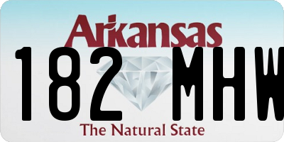 AR license plate 182MHW