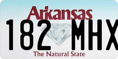 AR license plate 182MHX