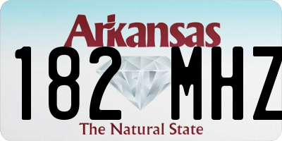 AR license plate 182MHZ