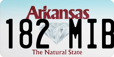 AR license plate 182MIB