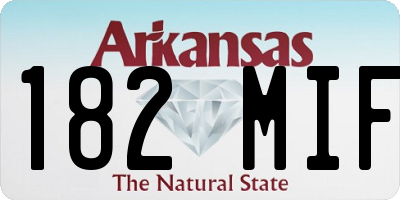 AR license plate 182MIF