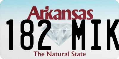 AR license plate 182MIK