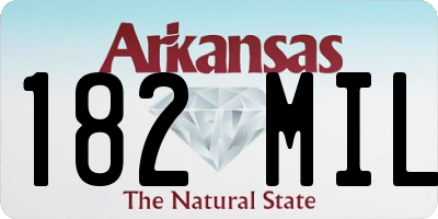 AR license plate 182MIL