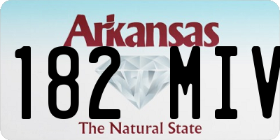 AR license plate 182MIV