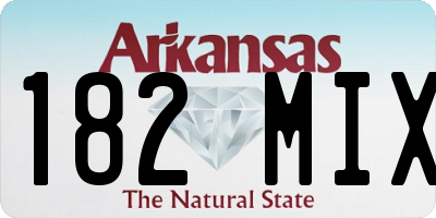 AR license plate 182MIX