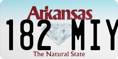 AR license plate 182MIY