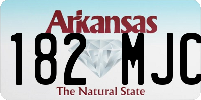 AR license plate 182MJC