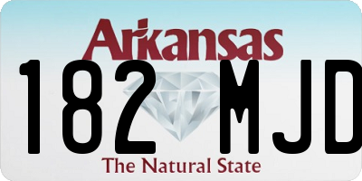 AR license plate 182MJD