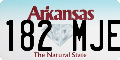 AR license plate 182MJE