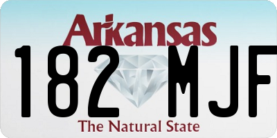 AR license plate 182MJF