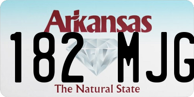 AR license plate 182MJG