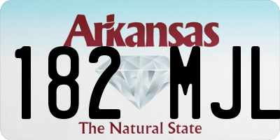 AR license plate 182MJL