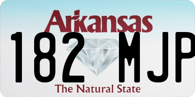 AR license plate 182MJP