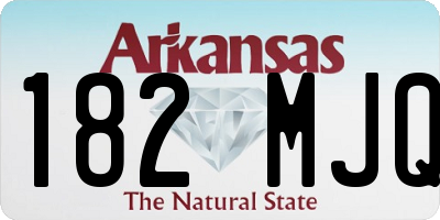 AR license plate 182MJQ