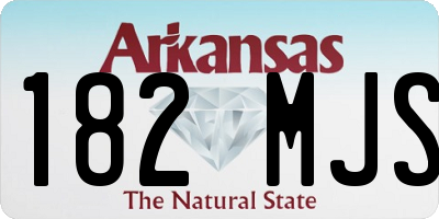 AR license plate 182MJS
