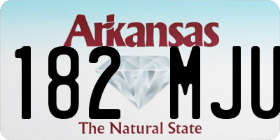 AR license plate 182MJU