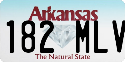 AR license plate 182MLV