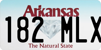 AR license plate 182MLX