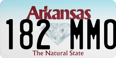 AR license plate 182MMO