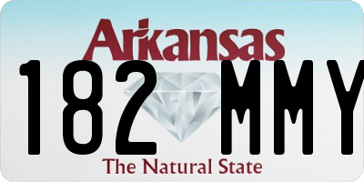 AR license plate 182MMY