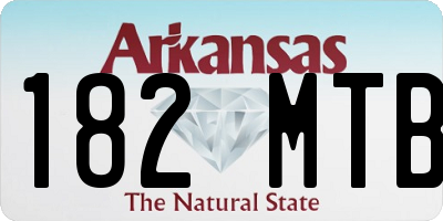AR license plate 182MTB